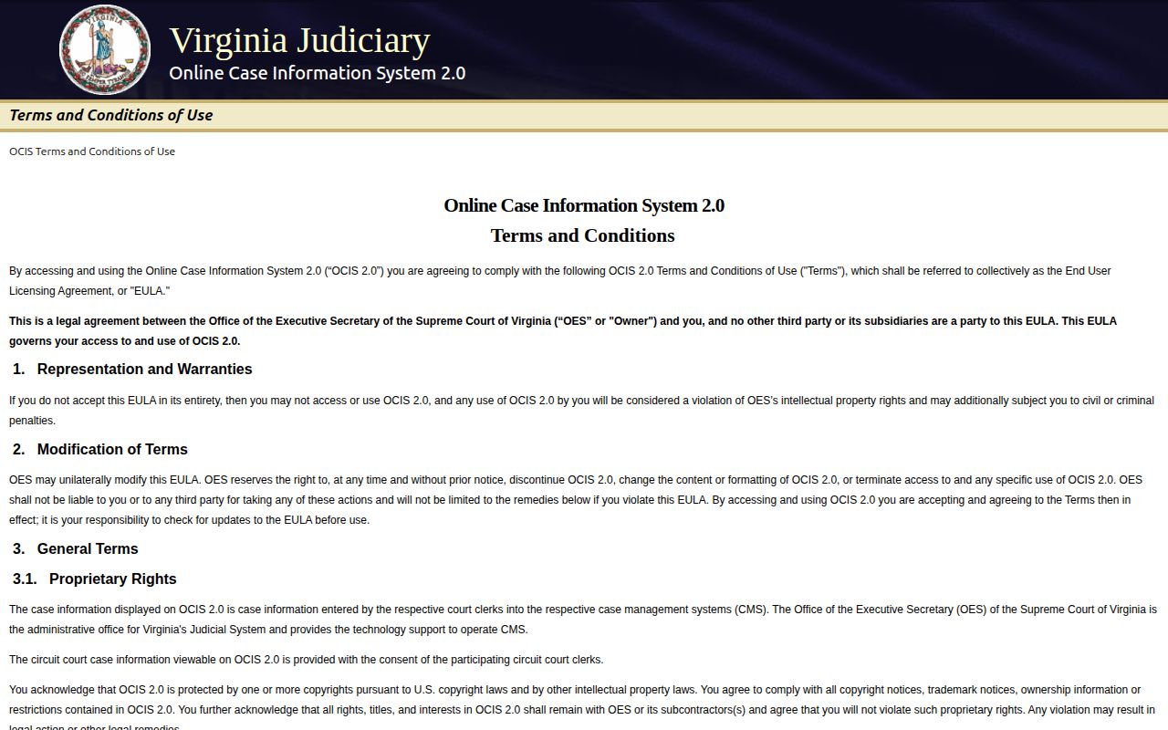 Buckingham County court record lookup source